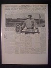 Vintage Newspaper Headlines white Sox Beat Ny Giants Baseball World Series  1917