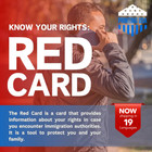 1 000 Immigration Ice Know Your Rights Red Cards   Tarjetas Rojas