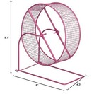90013 Wire Mesh Hamster gerbil Wheel Toy For Small Animals  8-inch  Colors Vary