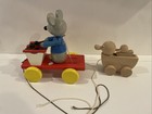 Lot Of 2 Wooden Pull Toys From Baby Einstein Mouse And Ducks