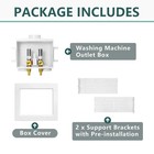 Washing Machine Outlet Box 1 2 Inch Pex-a Inlet X 3 4 Inch Mht Outlet Connection