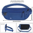 Money Belt For Travel Women Men Hidden Rfid Passport Holder For Travel  dark    