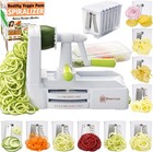 10-blade Vegetable Spiralizer  Zucchini Spiral Slicer   Veggie Noodle Maker     