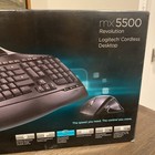 Logitech Mx 5500 Wireless Bluetooth Keyboard Mouse Combo Lcd Tested Working