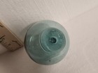 Vtg Blue Hand Blown Glass Fishing Float 3 5x4  Japan Nautical Decor Buoy Orb