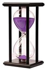 Hourglass For Sandglass Timer For Home 60 Minutes Black Frame Purple Sand