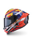 Alpinestars S-r7 Taiyo Furusato Red   White   Blue   Fluo Yellow  New L Large