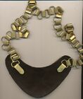 German Wwi Era Gorget Reproduction Well Made For Movie Flags And Dates Wit Chain