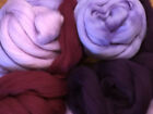 Purple Mix  Spinning Felting Wool Roving Fiber -mixed Top Roving Bag 8 Oz  Spin 