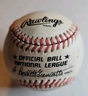 Mark Grace Signed Autographed Rawlings Official National League Baseball 
