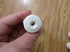 Vintage White Ceramic Electric Fence Insulators Lot Of 6 Porcelain