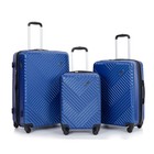 Travelhouse 3 Piece Hardside Luggage Set Hardshell Expandable Lightweight