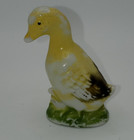Vintage Yellow Duck Figurine From Japan  very Old Figurine 