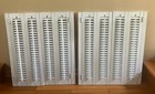 2 Sets 31  Tall X 27 1 4  W Wood Interior Louver Plantation Window Shutters Vtg