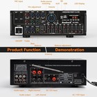 2000w Home Karaoke Amplifier Eq Mic Remote