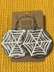 Spider Web Earrings New - Large   Round