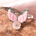 Jardin Collection 1 60ctw Pink Mother Of Pearl And Multigem Carved Flower Size 7