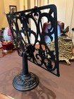 Cast Iron-ornate Scroll Adjustable Cookbook bible  Book Stand-wgt  Page Holders