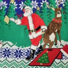 Celebrate Together Ugly Christmas Sweater Santa Playing Cornhole Reindeer Mens M