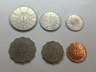 Full Set Iraq With Silver Coins  6 Pcs 1959  1 5 10 25 50 100 Fils   High Grade