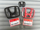 3pcs For Honda Civic Sedan 2022-2024 Gloss Black Emblem Badge Front Rear New