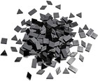 200 Pieces Regular Black Glass Mosaic Tiles For Crafts 4 Shapes Mixed Colorful