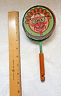 Antique German Halloween Witch Noisemaker Rattle Paper Drum Whistle 1930   s As Is