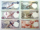 Bermuda  1   5   10   20   50   100 1978 - 1984 Complete Specimen Set Unc