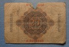 Old German Banknote Twenty Mark Berlin 21  April 1910