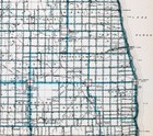 1940 Michigan Highway Map Sanilac County Sandusky Carsonville Minden Lexington 
