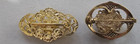 Vtg Brooch Victorian Revival Ornate Gold Tone With Faux Pearl Vintage Pin