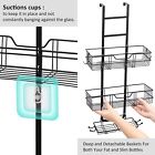 3 Tiers Hanging Shower Caddy Organizer Over Door Bathroom Storage Rack Shelves