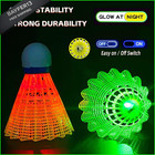Zhenan Led Badminton Shuttlecocks colourful Lighting 4 Pack 