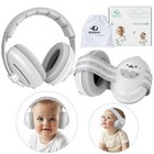Baby Ear Muffs Noise Protection 2 In 1 Headphones Grey Abs Silicone 0-36 Months