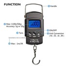 Digital Hanging Scale 50kg Handheld Luggage Fish Hook Travel Suitcase Scale