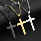 Cross Pendant Twisted Chain Necklace