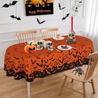 Oval Halloween Tablecloth 60x120 Inch  120  X 60   oval  Halloween-spider Web