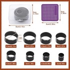 8 Pcs Leather Circular Punch Set  Round Punches  0 78in-2 17in
