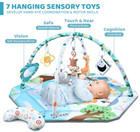 Baby Gym Play Mat  8-in-1 Tummy Time Mat   Ball Pit With 6 Toys  Washable Baby