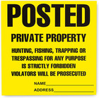 Posted Signs No Trespassing No Hunting Signs   100 Pack  Posted Signs No Huntin