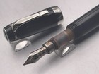 Montblanc Boheme Retractible Fountain Pen 14k Broad Nib Platinum Trim  795