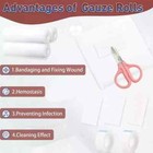 Gauze Rolls 4 In X 4 1 Yards Pack Of 24 Bandage Wrap Wound Care Dressings