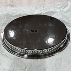 Vintage Oneida Ridgewood Oval Gallery Tray 11 Inches Silver Plated