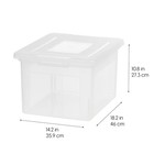Iris Usa File Box  Plastic File Organizer With Lids For Letter legal File  Po   