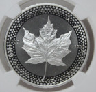 Ngc 2019 Canada  5  9999 Fine Silver Maple Leaf Modified Pf70  122gra 