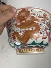 Chinese Qianlong Marked Republic Period Porcelain Dragon Bowl Dish Famille Rose