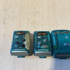 3-vintage 90s Motorola Clear Pager beeper W clip Turns On   untested   read Info Blw