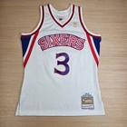 Allen Iverson 76ers 96-97 Mitchell Ness Swingman Basketball Jersey Mens M White