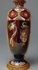 Huge 34    Japanese Meiji Cloisonn   Lamp 20    Vase Goldstone Namikawa Yasuyuki Attr