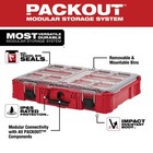 Milwaukee 48-22-8430 Clear Top Packout Organizer W 10-removable   Mountable Bins
